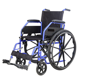 KF-SYIV-002 Sedia a rotelle manuale per adulti leggera con bracciolo inclinato pieghevole